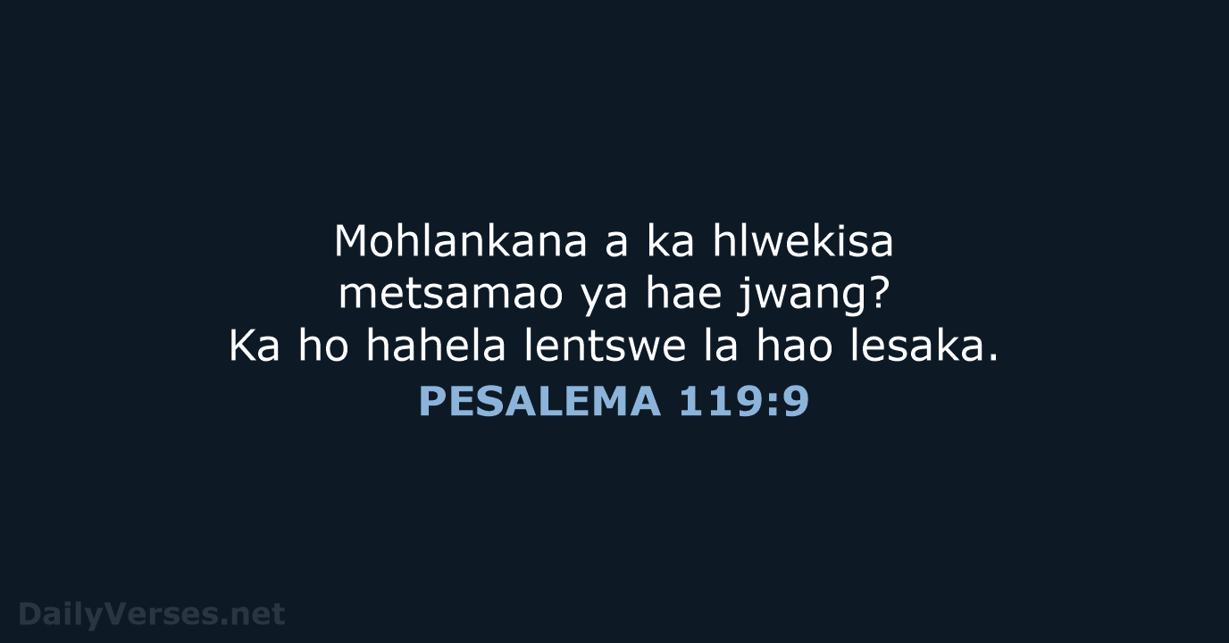 PESALEMA 119:9 - SSO89