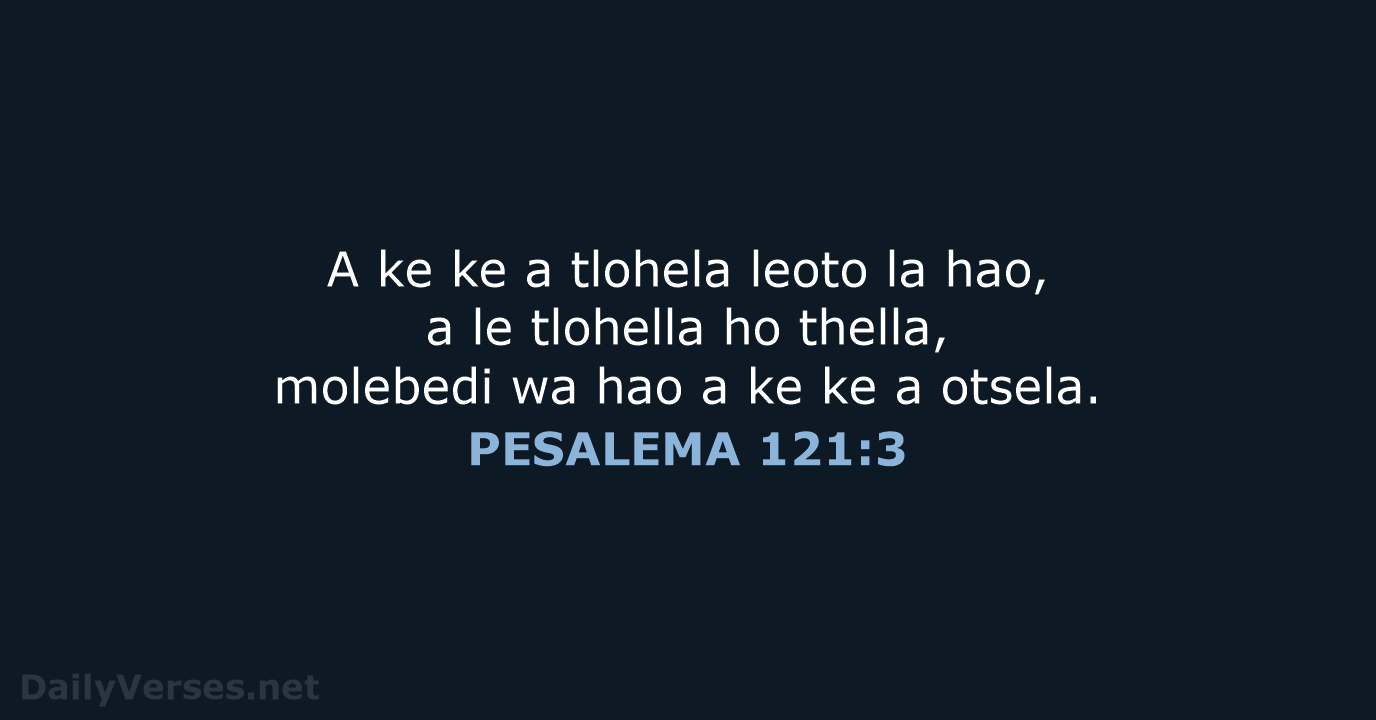 PESALEMA 121:3 - SSO89
