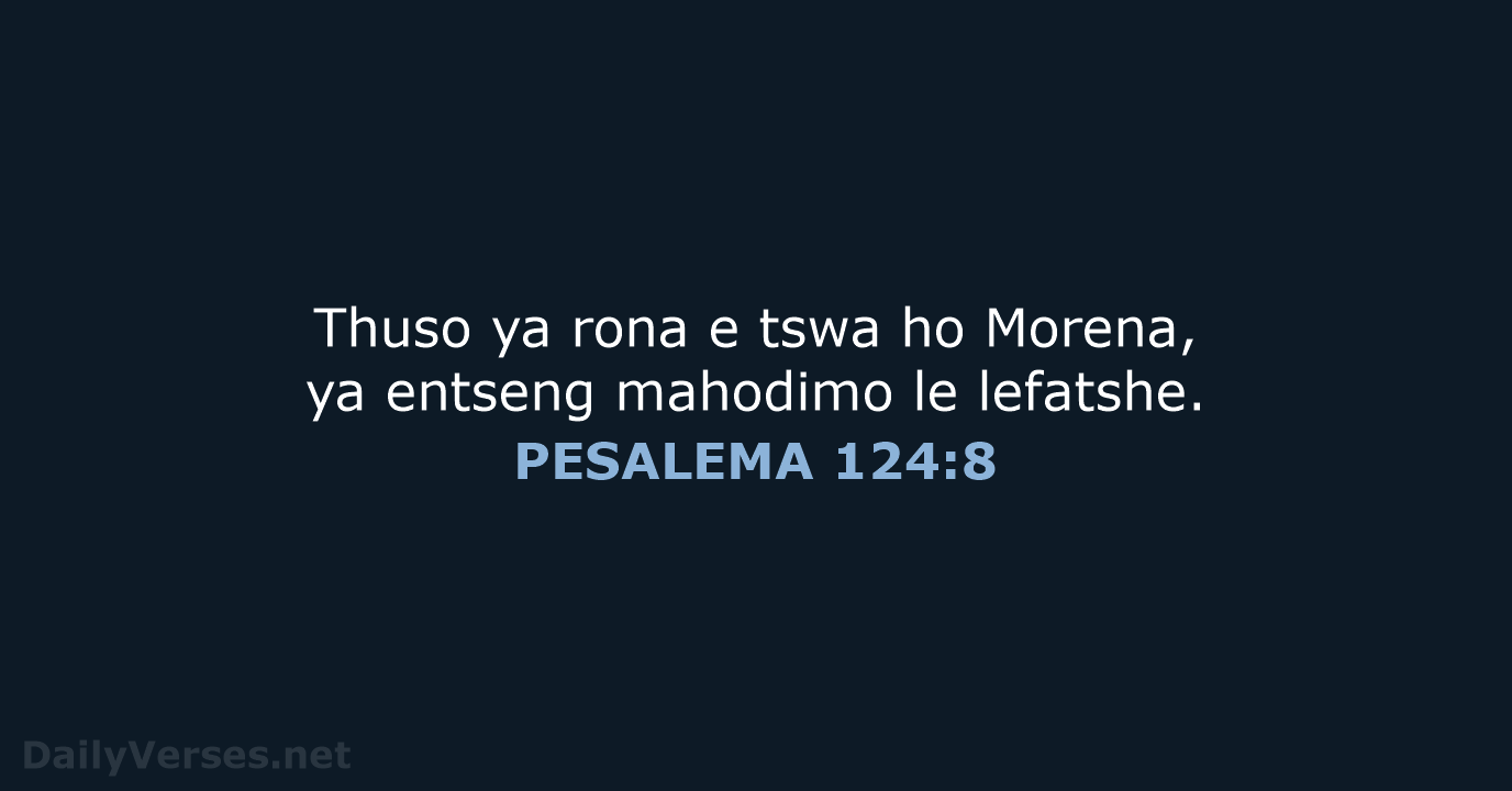 PESALEMA 124:8 - SSO89