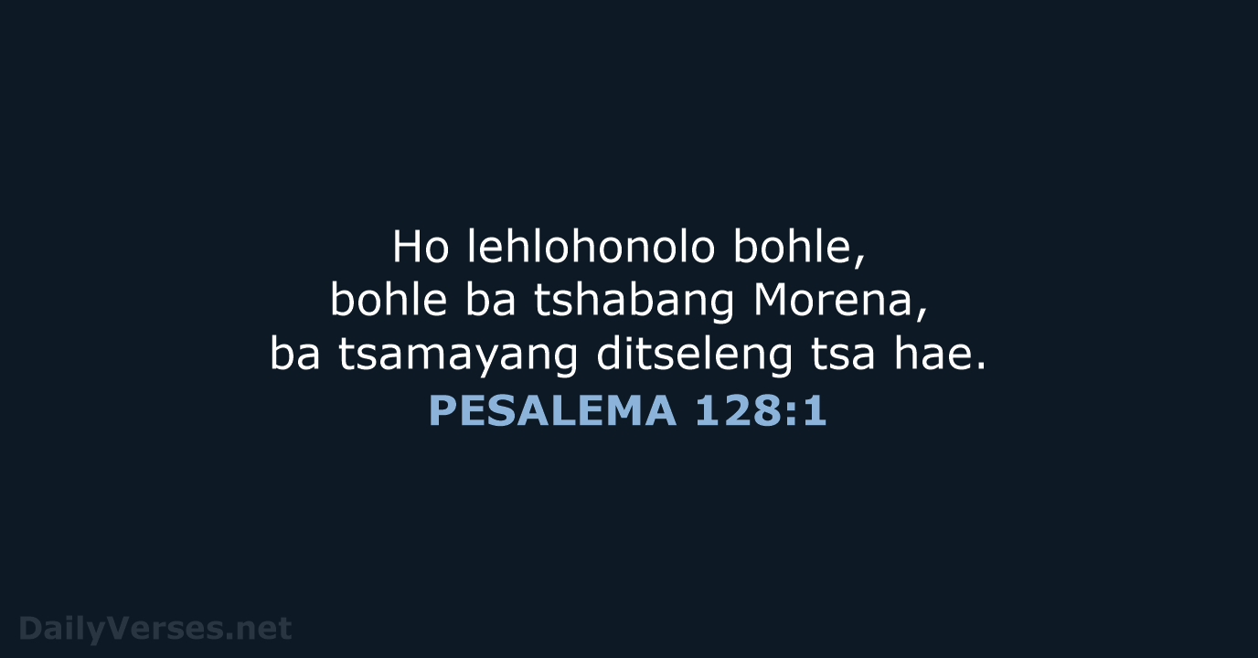 PESALEMA 128:1 - SSO89