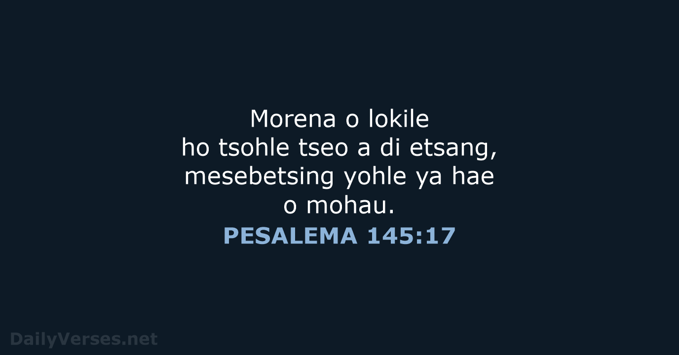 PESALEMA 145:17 - SSO89