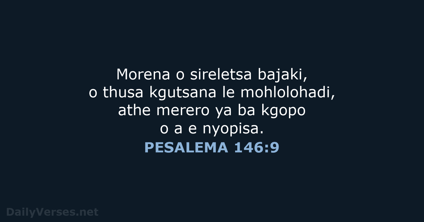 PESALEMA 146:9 - SSO89