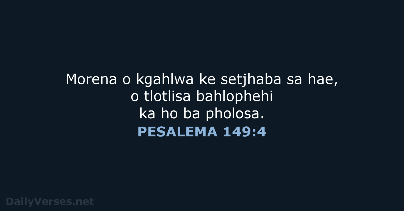 PESALEMA 149:4 - SSO89