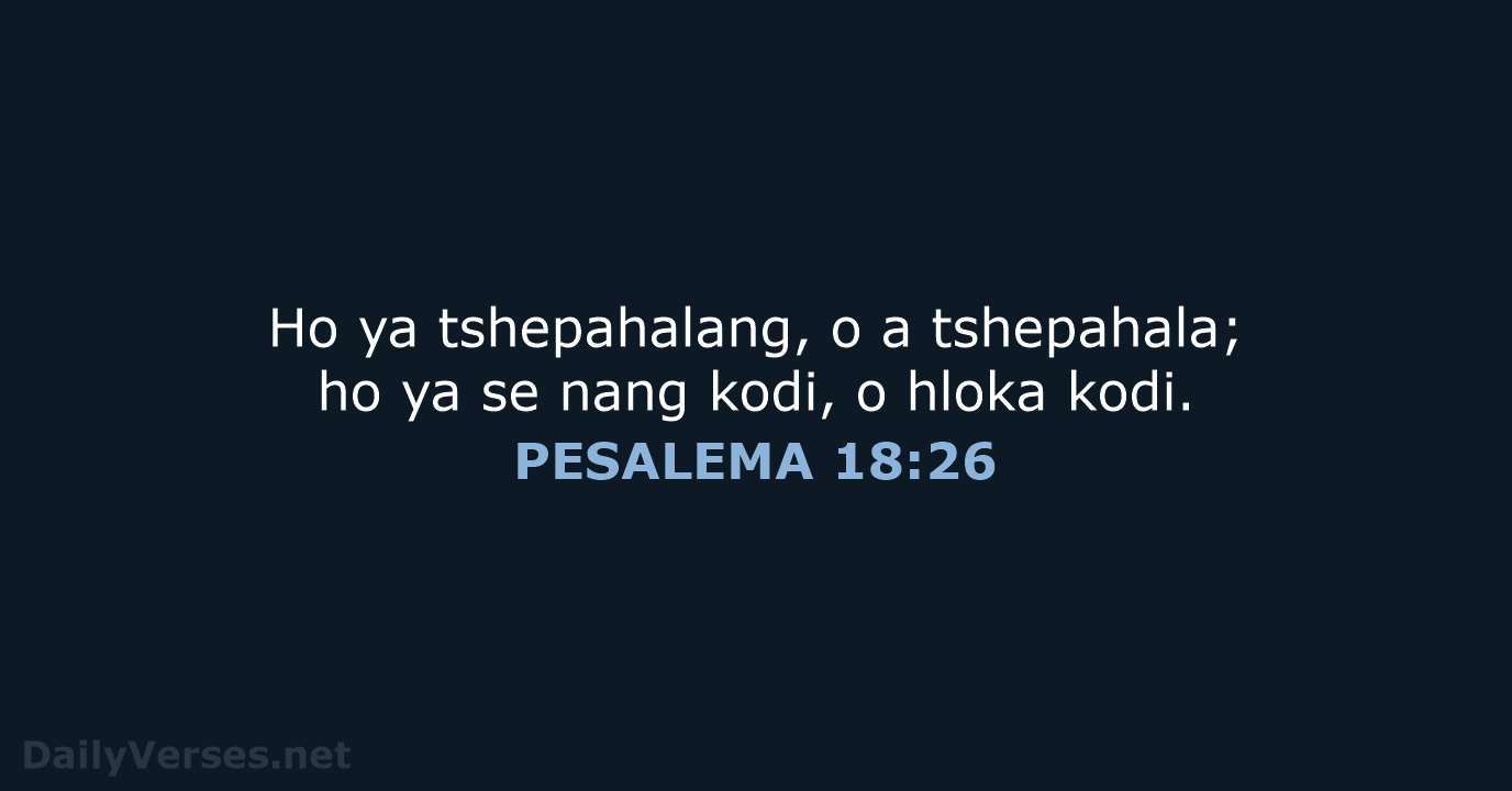 PESALEMA 18:26 - SSO89