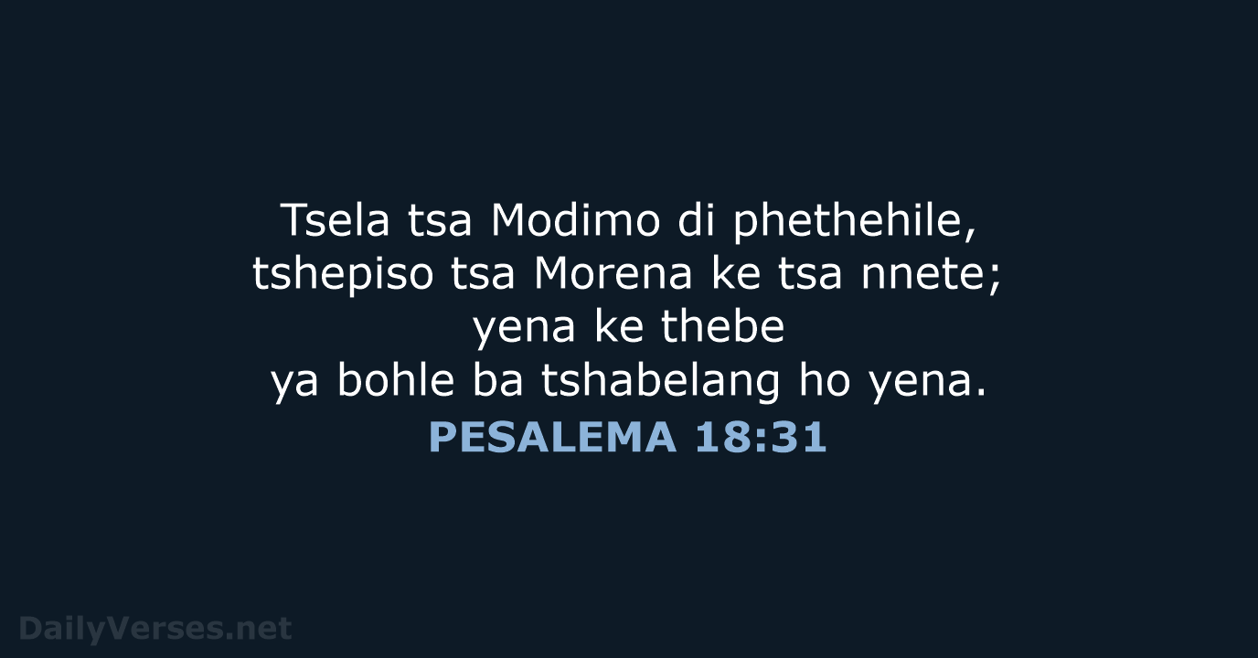 PESALEMA 18:31 - SSO89