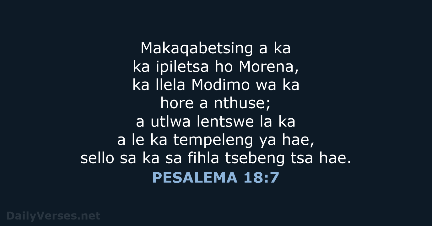 PESALEMA 18:7 - SSO89