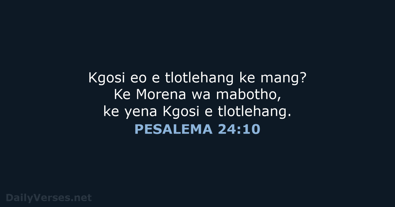 PESALEMA 24:10 - SSO89