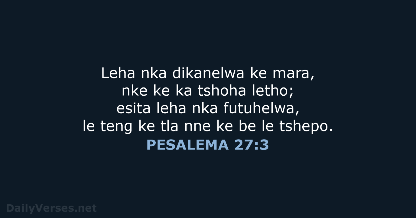 PESALEMA 27:3 - SSO89