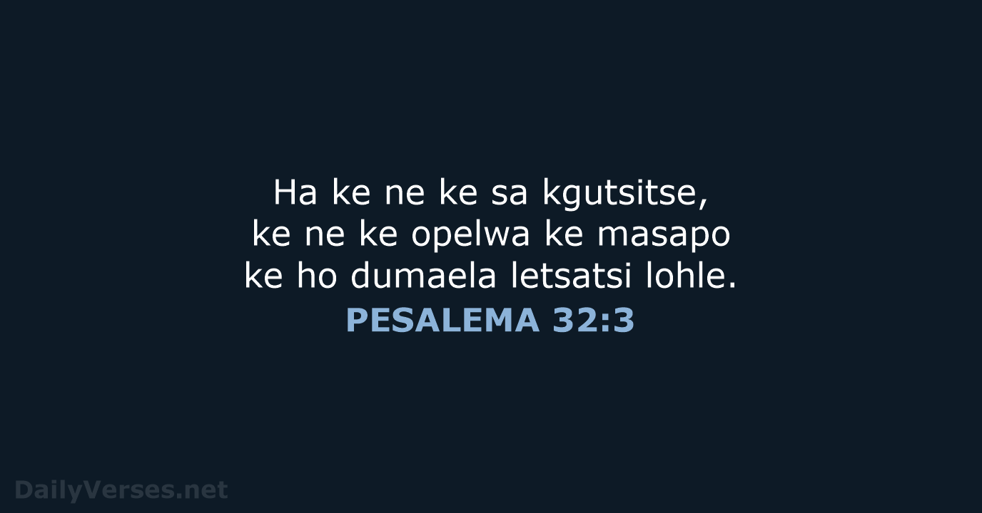 PESALEMA 32:3 - SSO89