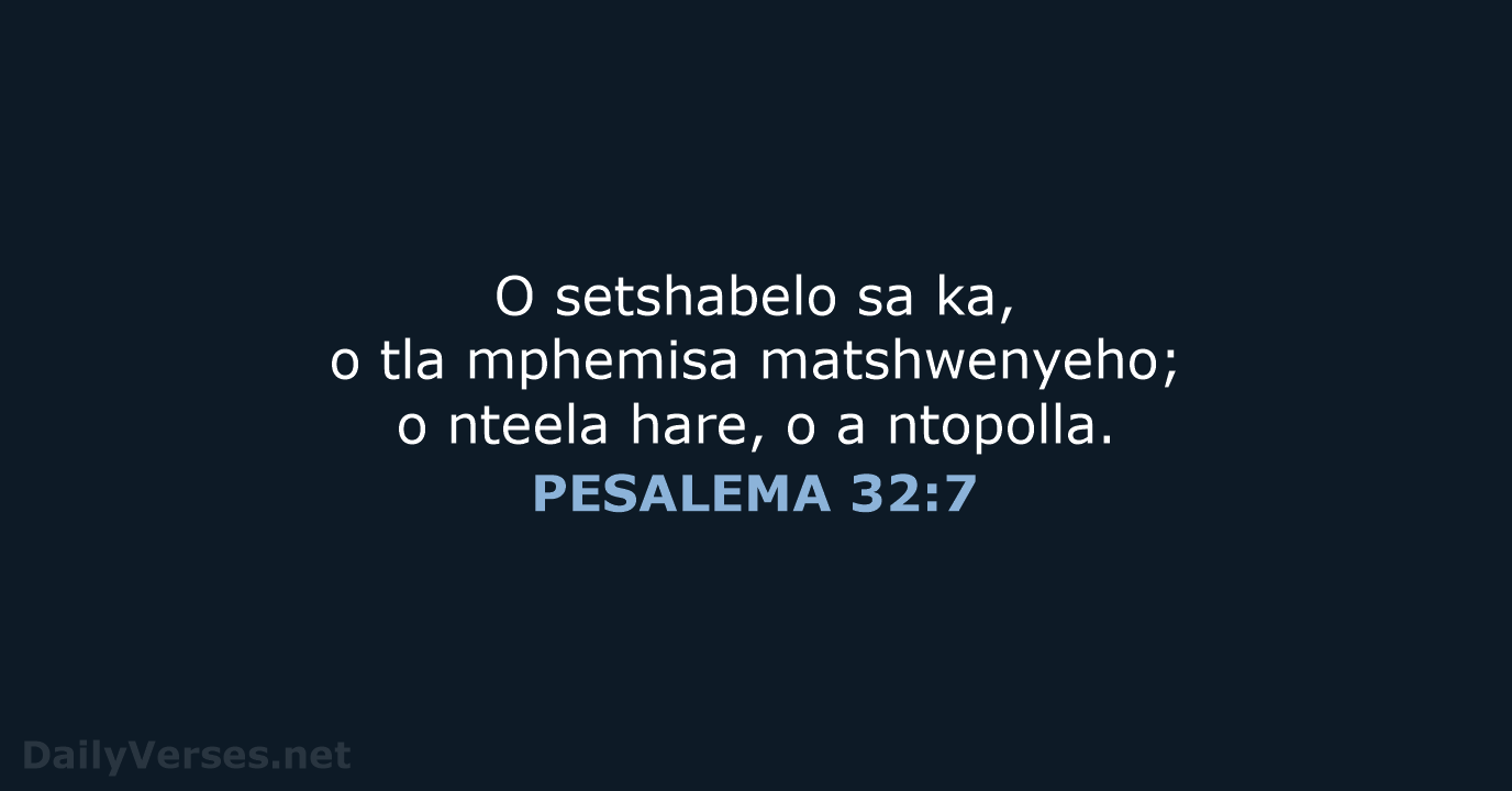 PESALEMA 32:7 - SSO89