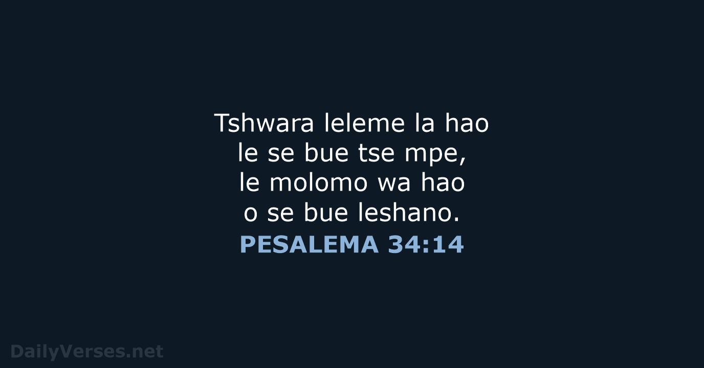 PESALEMA 34:14 - SSO89