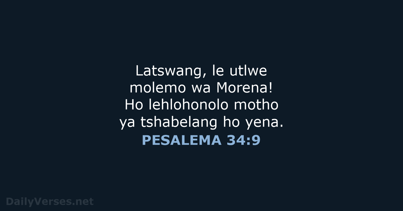 PESALEMA 34:9 - SSO89