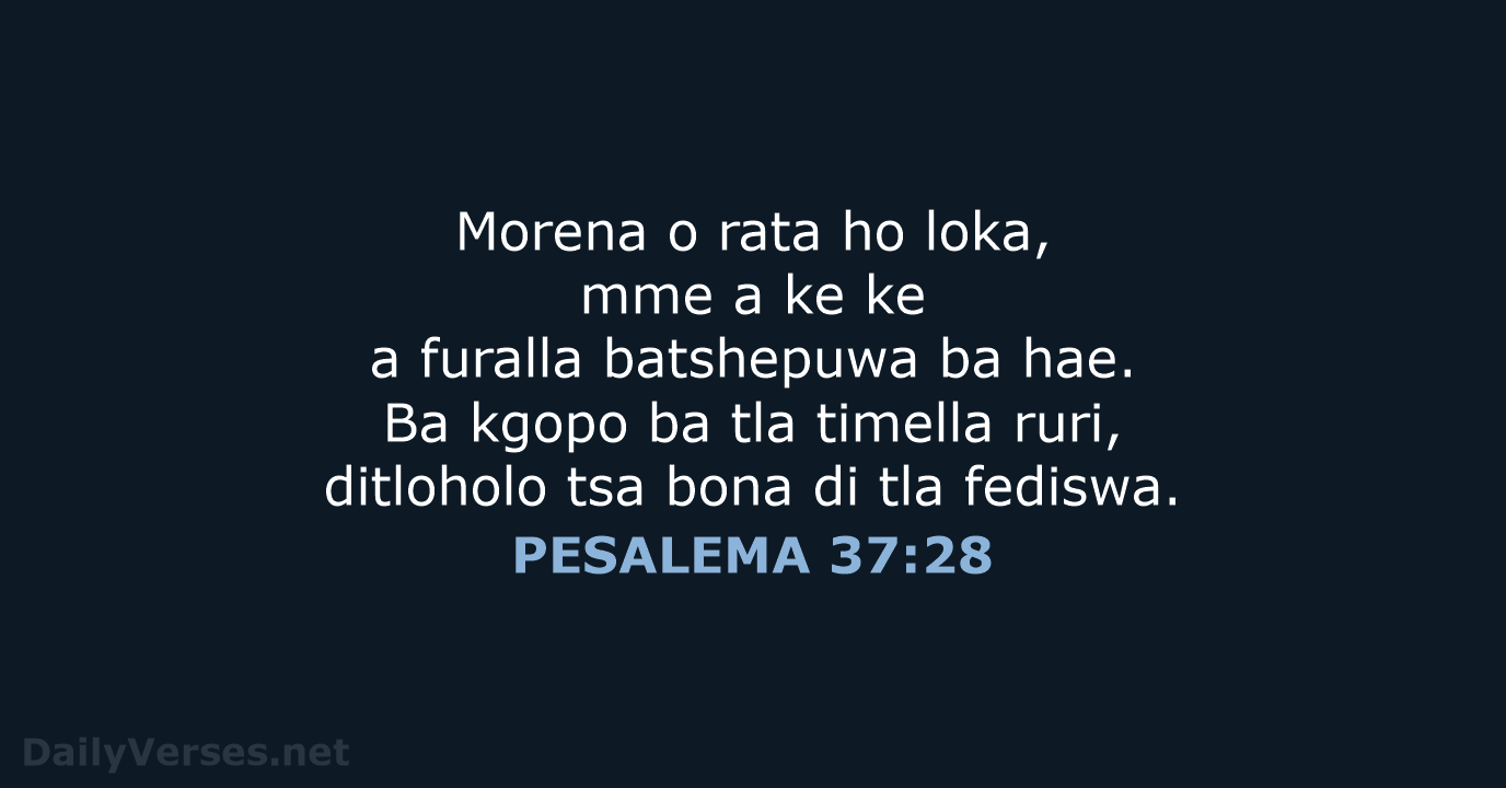 PESALEMA 37:28 - SSO89