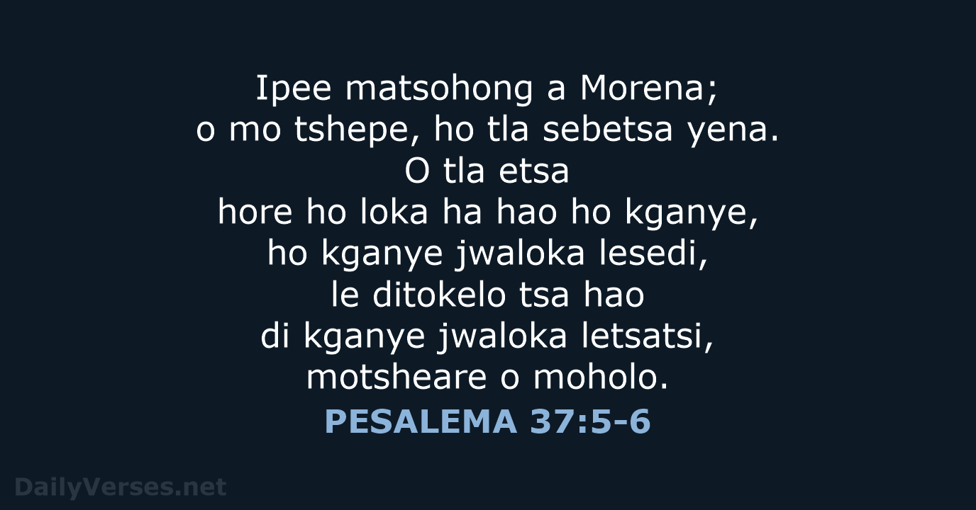 PESALEMA 37:5-6 - SSO89