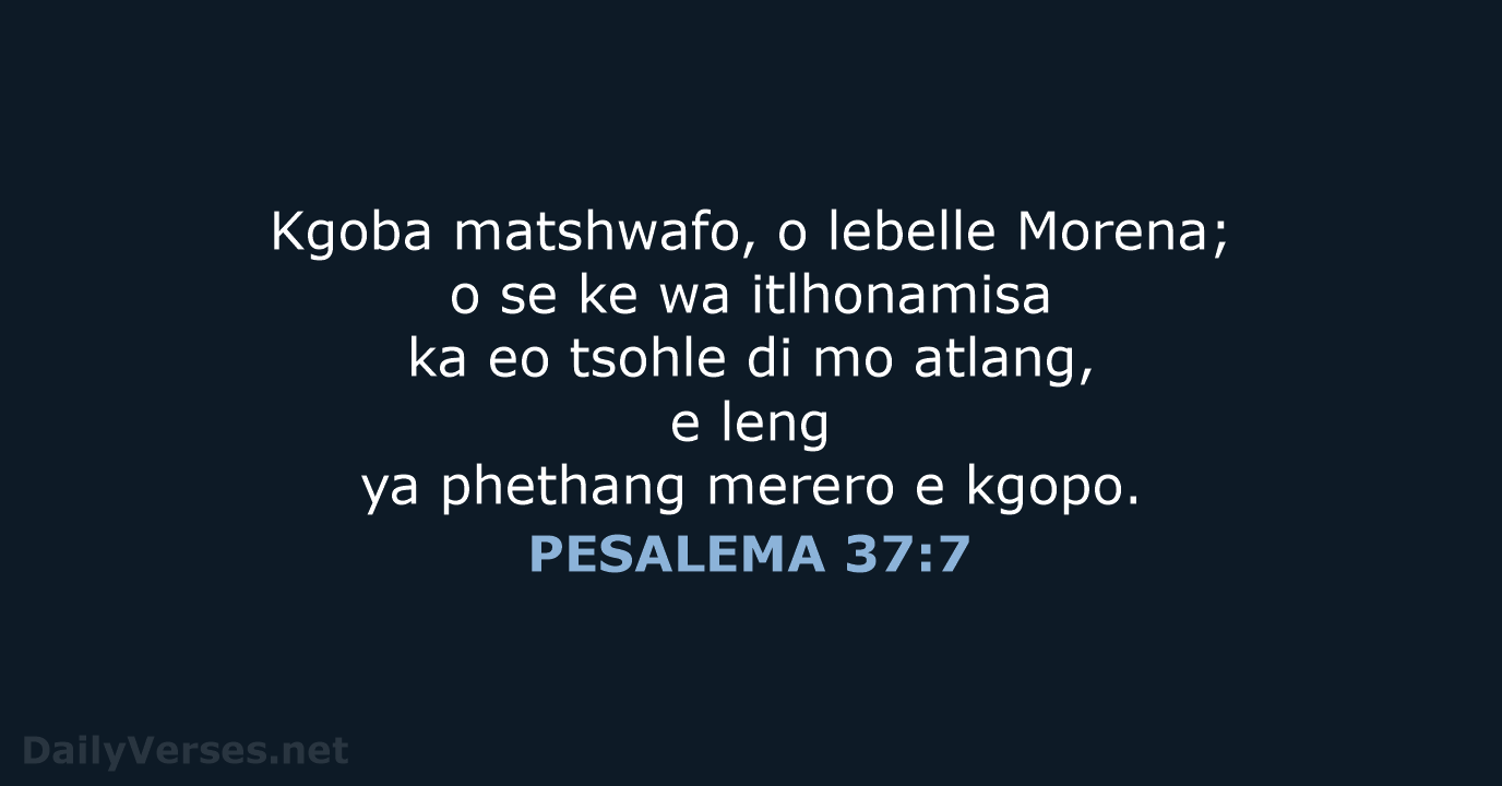 PESALEMA 37:7 - SSO89