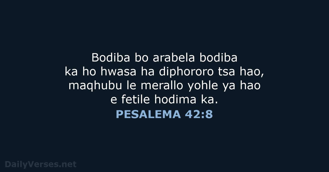 PESALEMA 42:8 - SSO89
