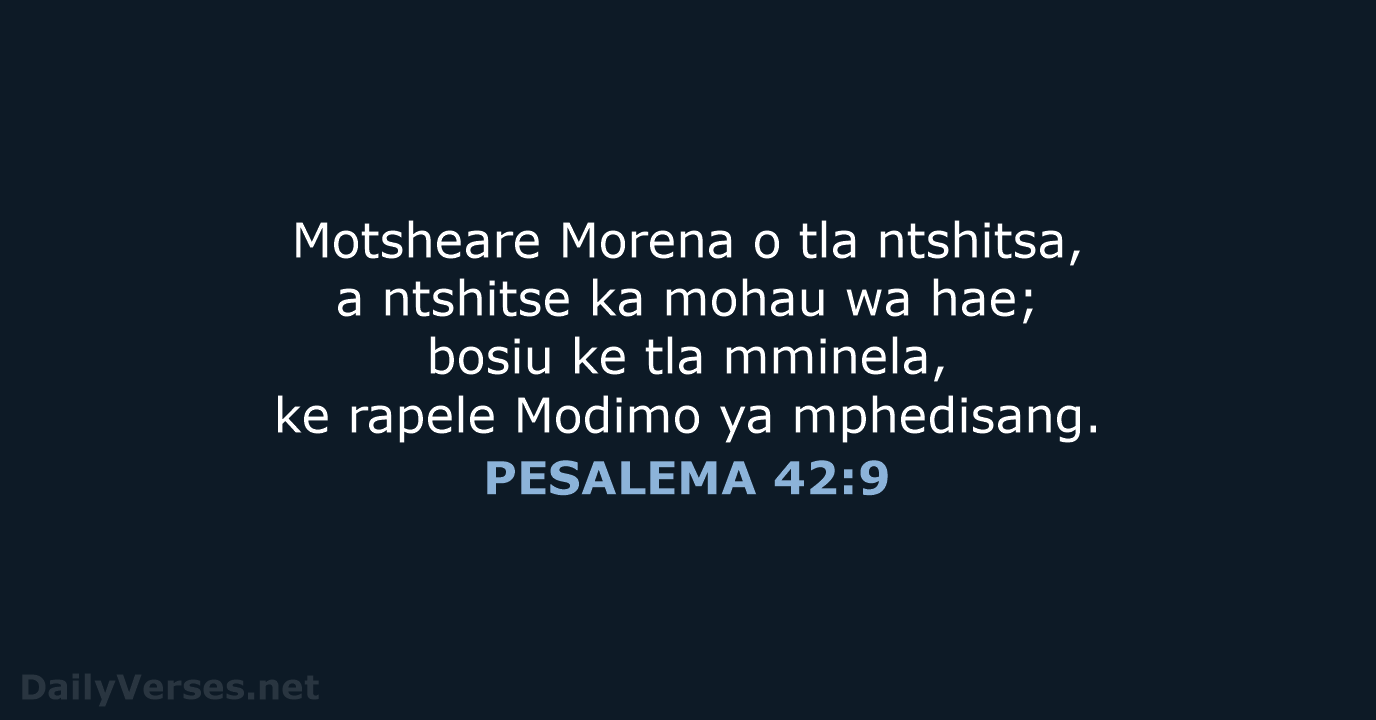 PESALEMA 42:9 - SSO89