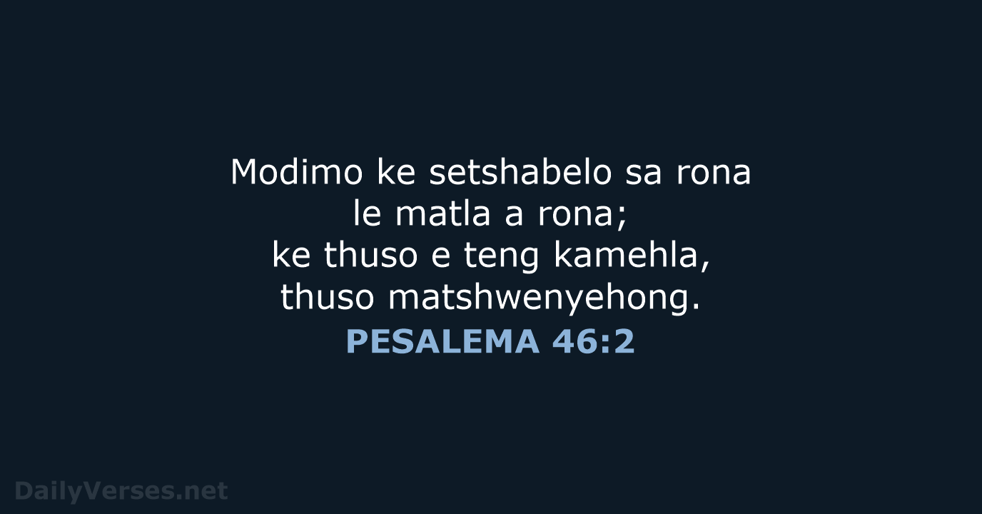 PESALEMA 46:2 - SSO89