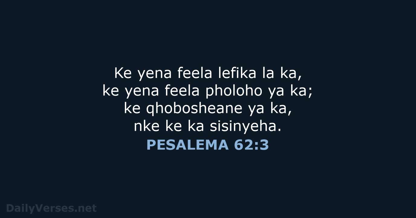 PESALEMA 62:3 - SSO89