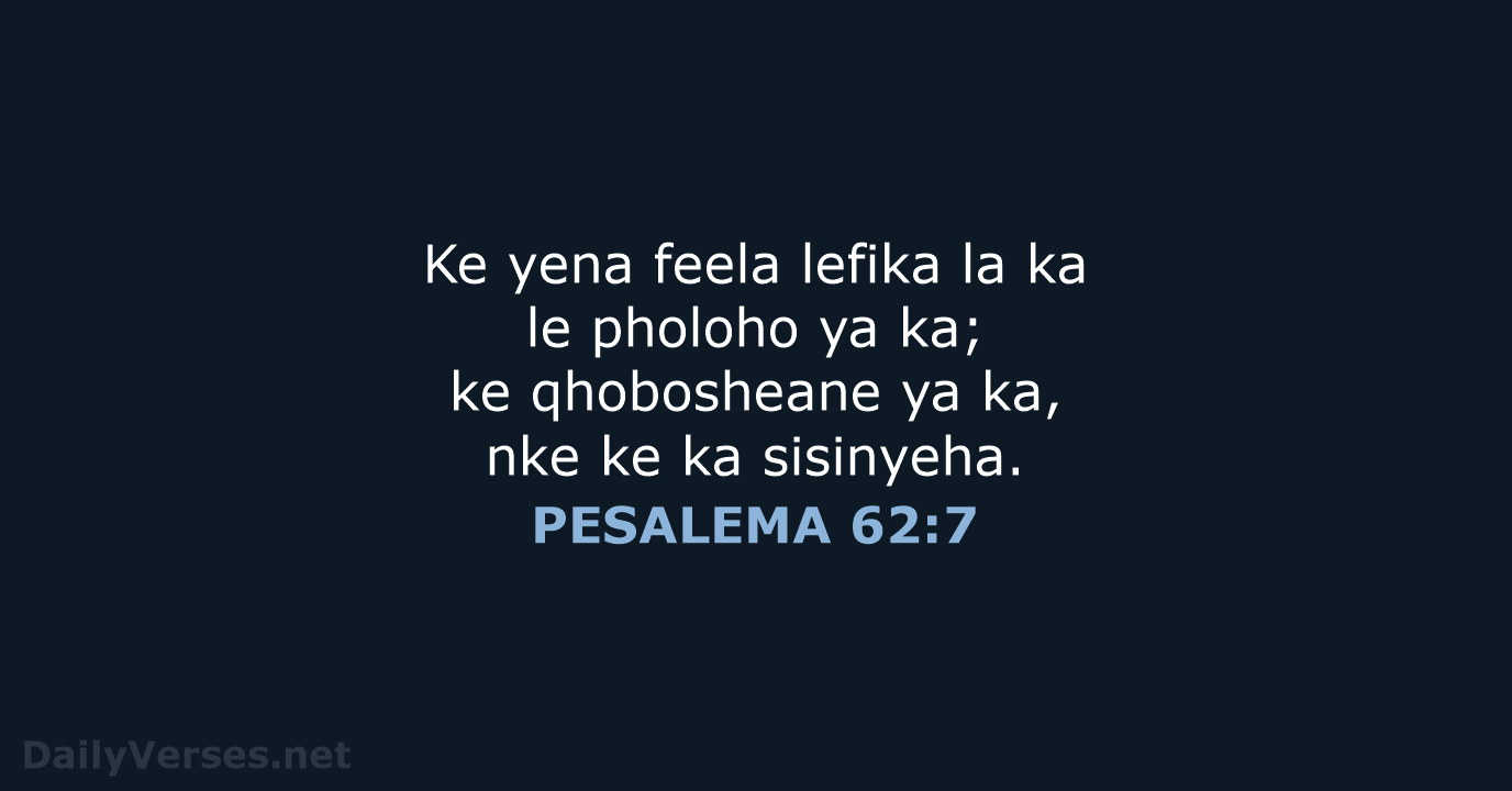 PESALEMA 62:7 - SSO89