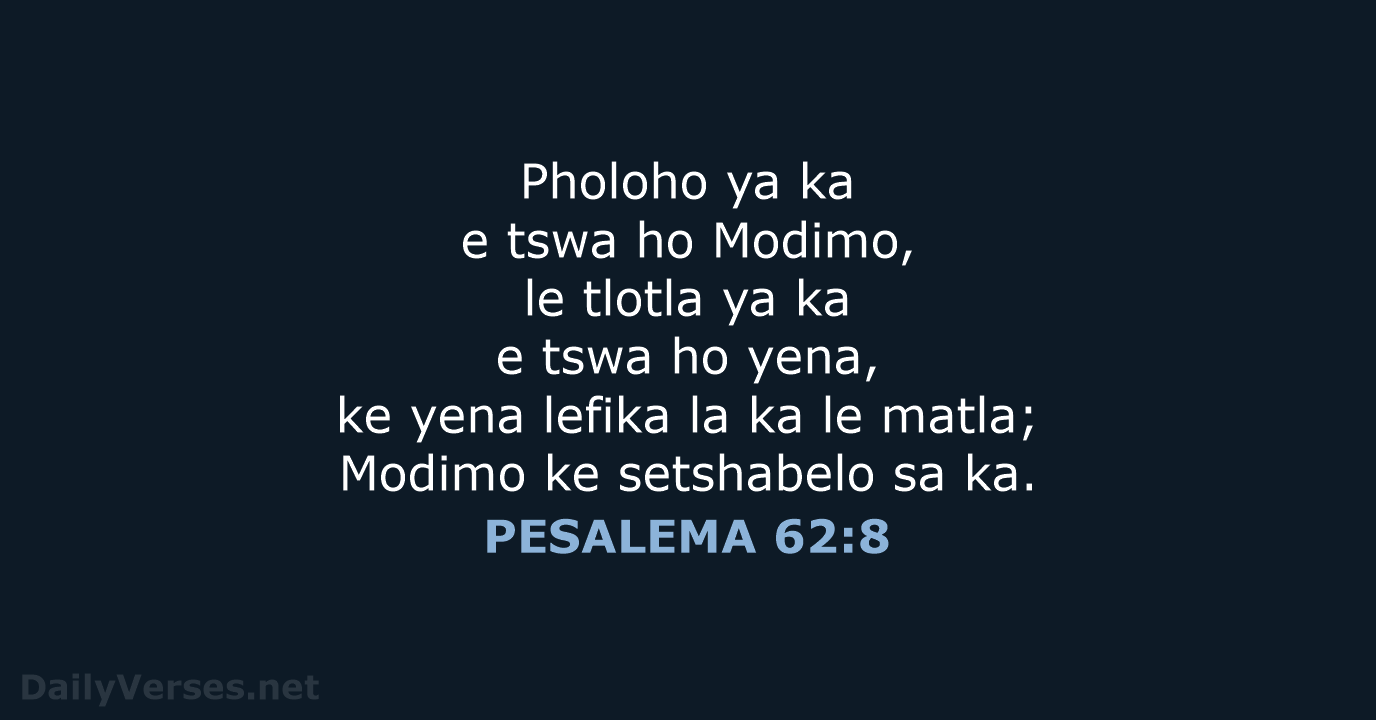 PESALEMA 62:8 - SSO89