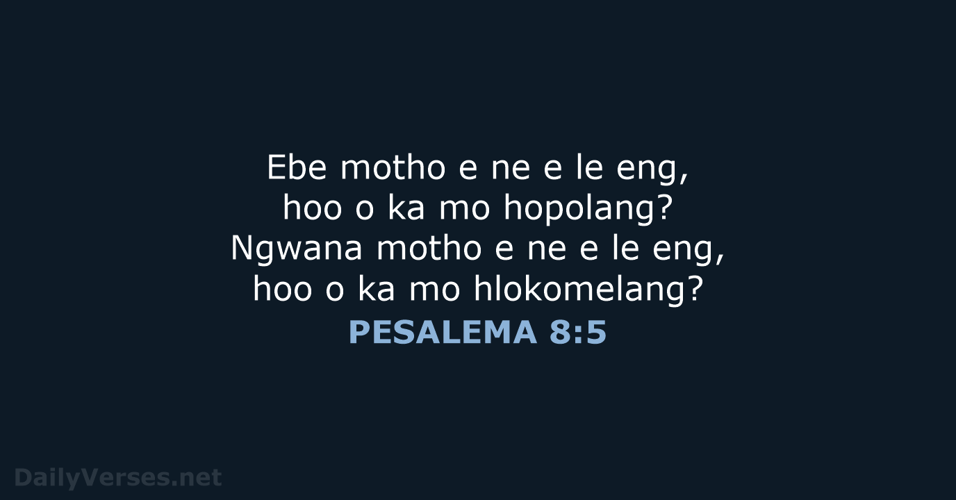 PESALEMA 8:5 - SSO89