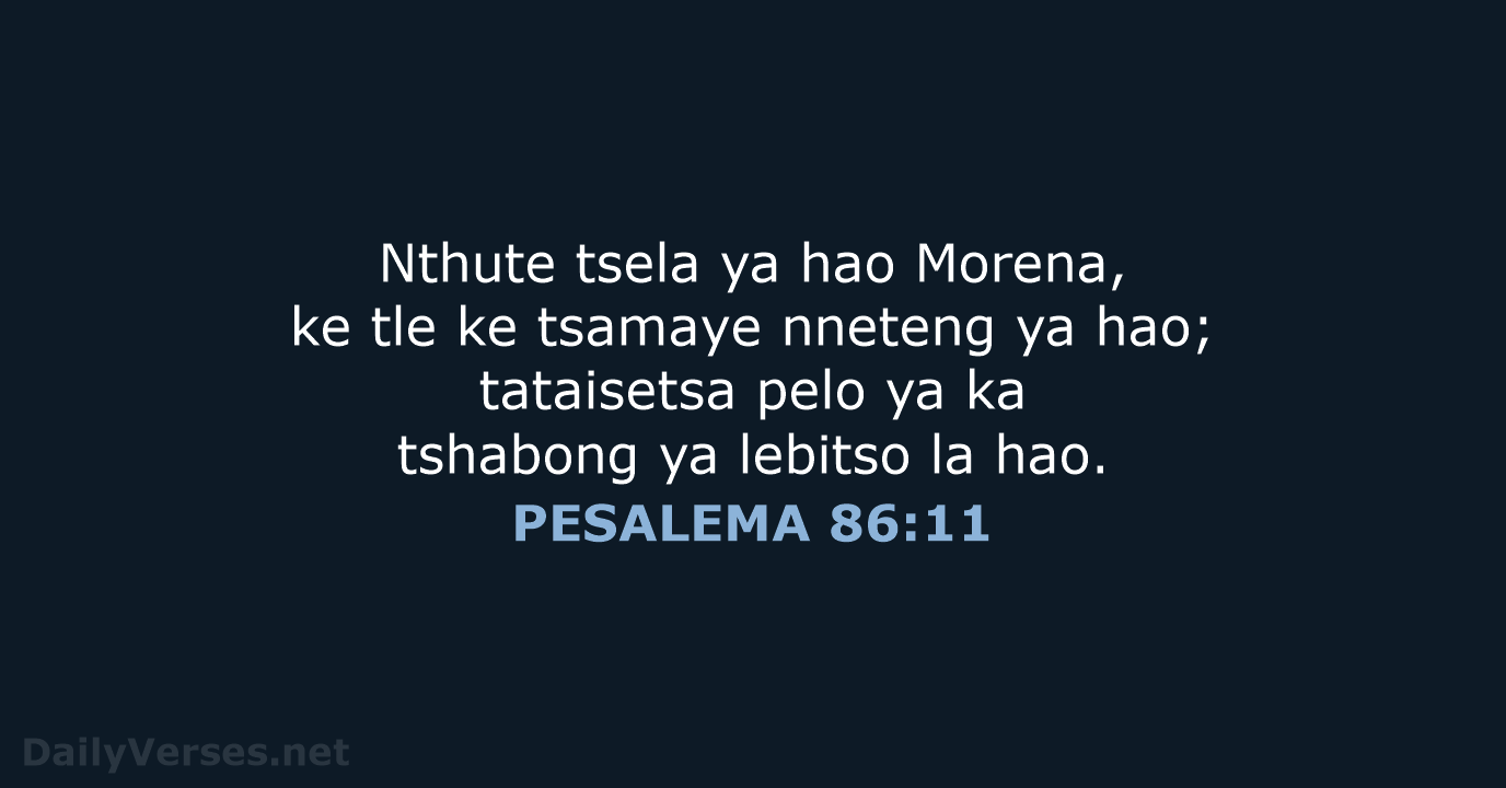 PESALEMA 86:11 - SSO89