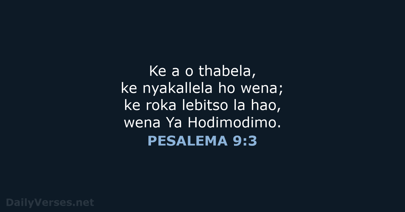 PESALEMA 9:3 - SSO89