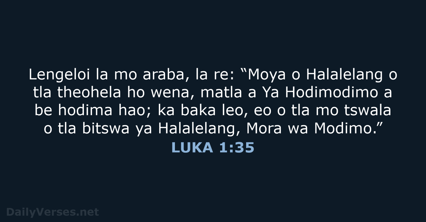 LUKA 1:35 - SSO89