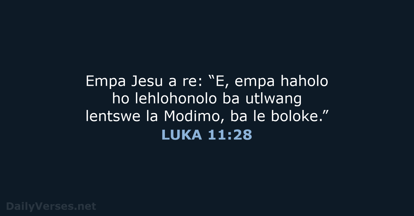 LUKA 11:28 - SSO89