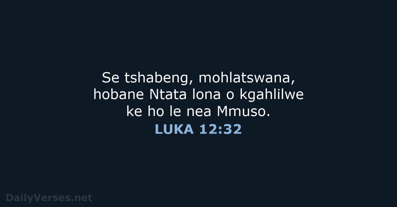 LUKA 12:32 - SSO89