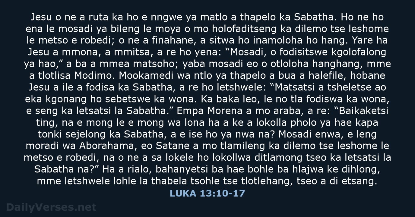 LUKA 13:10-17 - SSO89