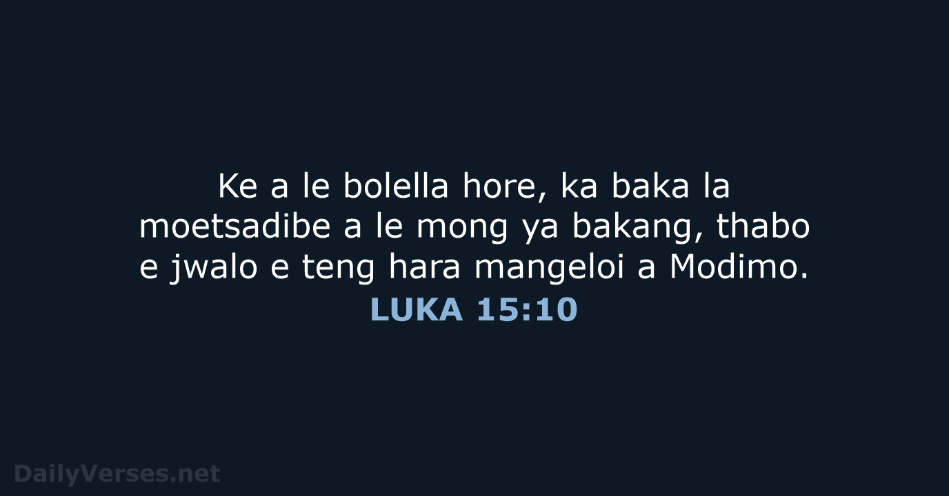 LUKA 15:10 - SSO89