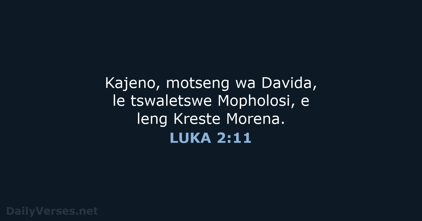 LUKA 2:11 - SSO89