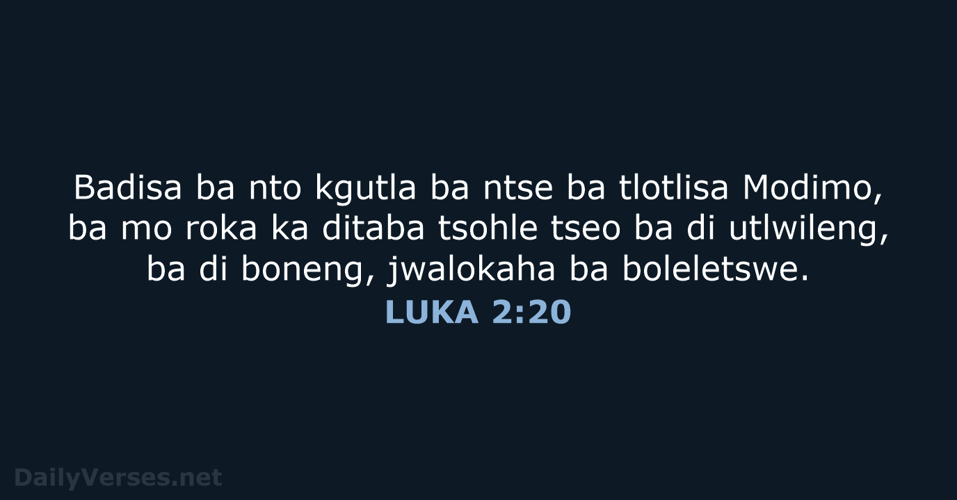 LUKA 2:20 - SSO89