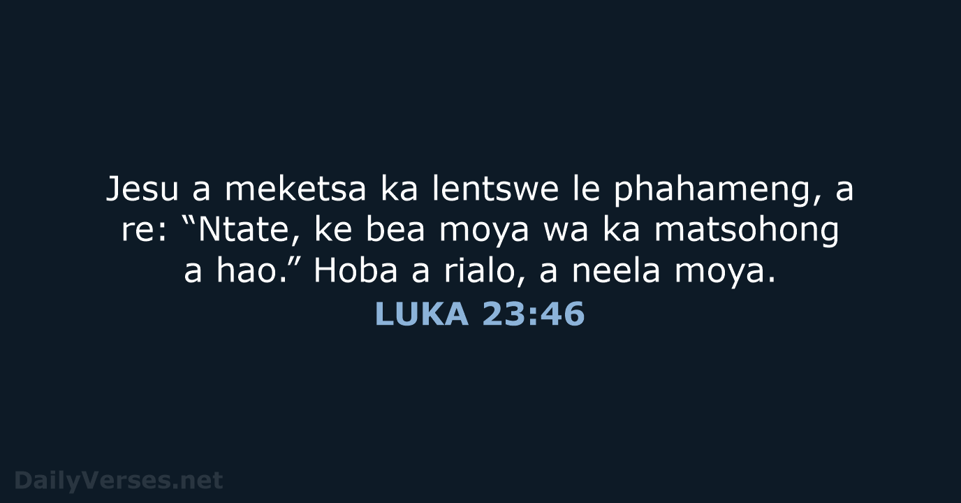 LUKA 23:46 - SSO89