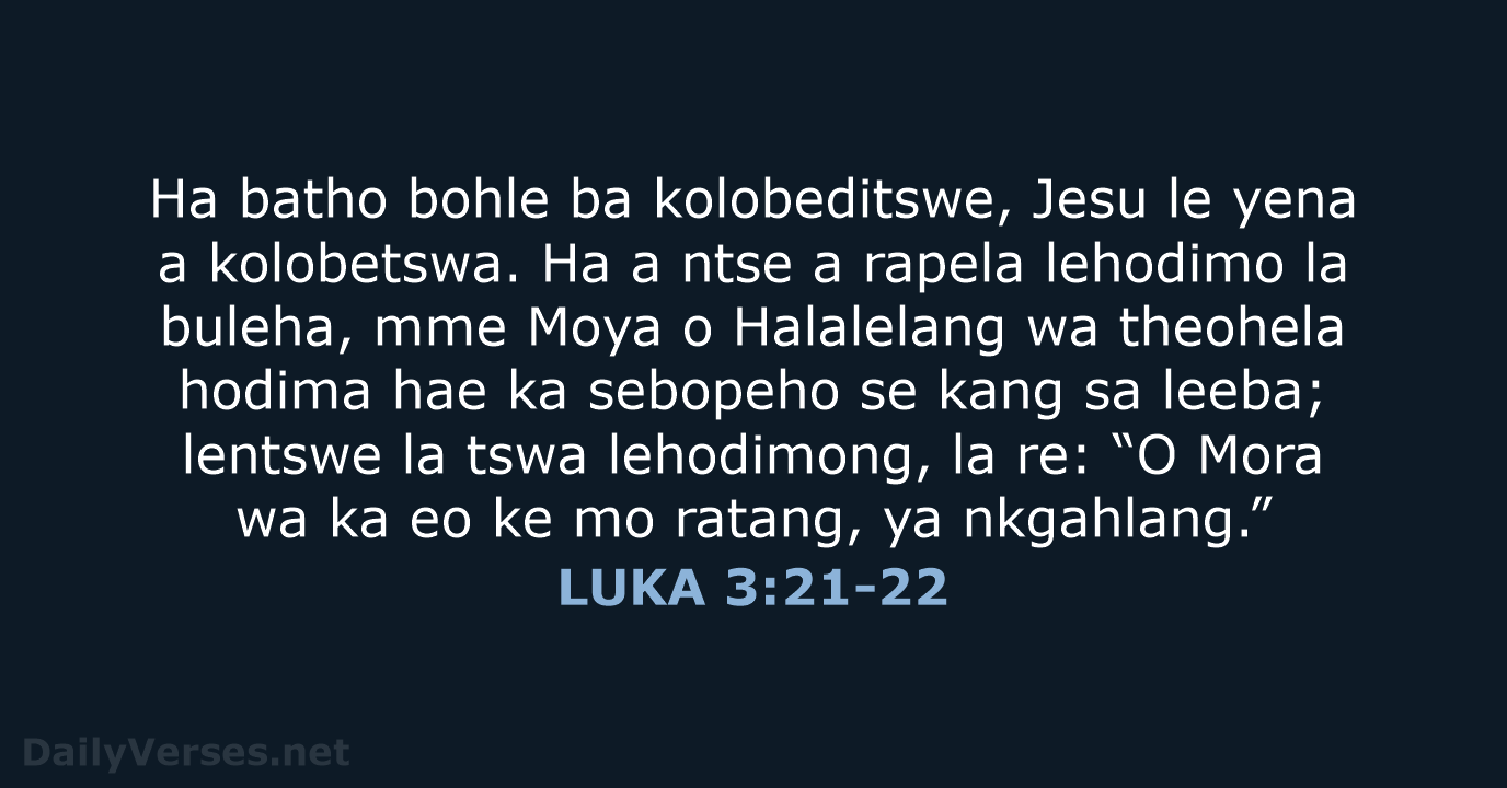 LUKA 3:21-22 - SSO89