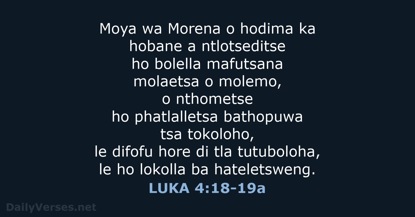 LUKA 4:18-19a - SSO89