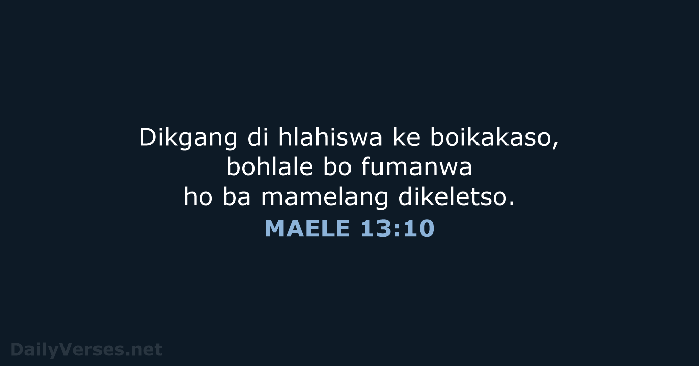 MAELE 13:10 - SSO89