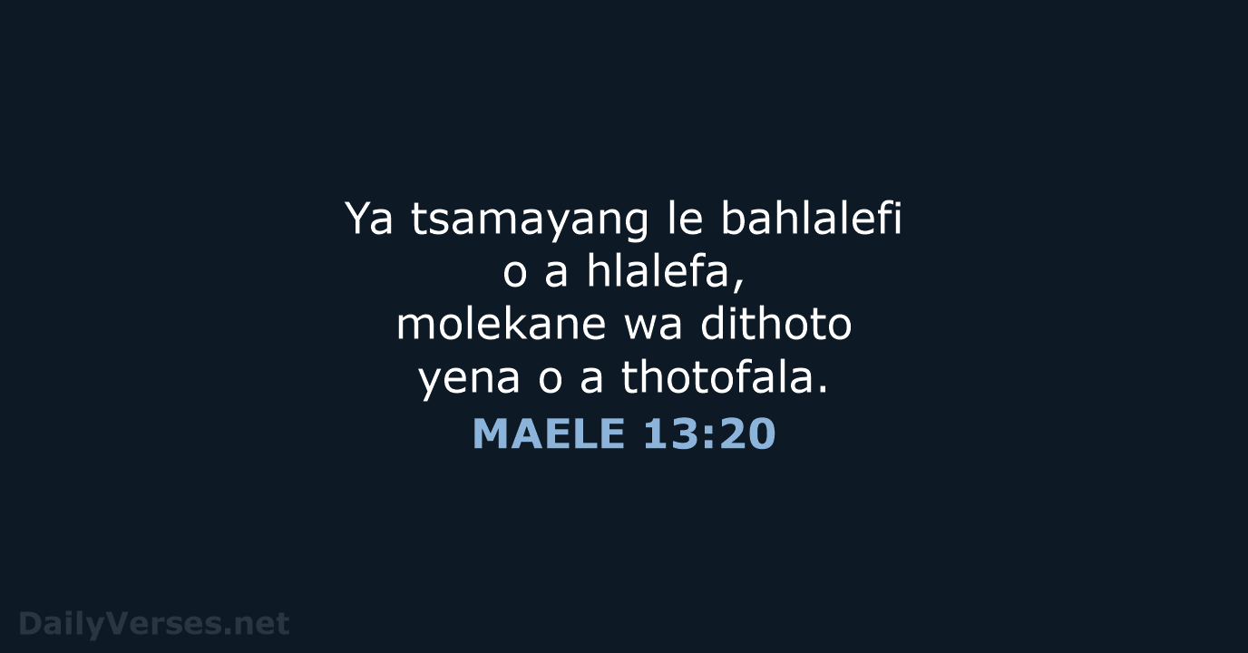 MAELE 13:20 - SSO89