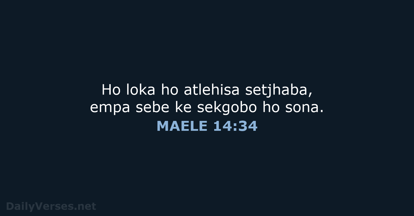 MAELE 14:34 - SSO89