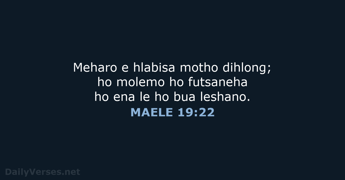 MAELE 19:22 - SSO89