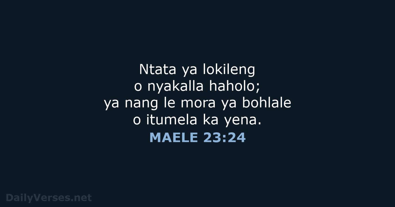 MAELE 23:24 - SSO89