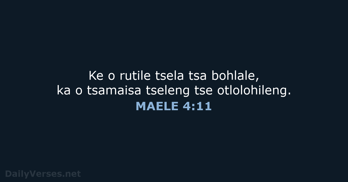 MAELE 4:11 - SSO89