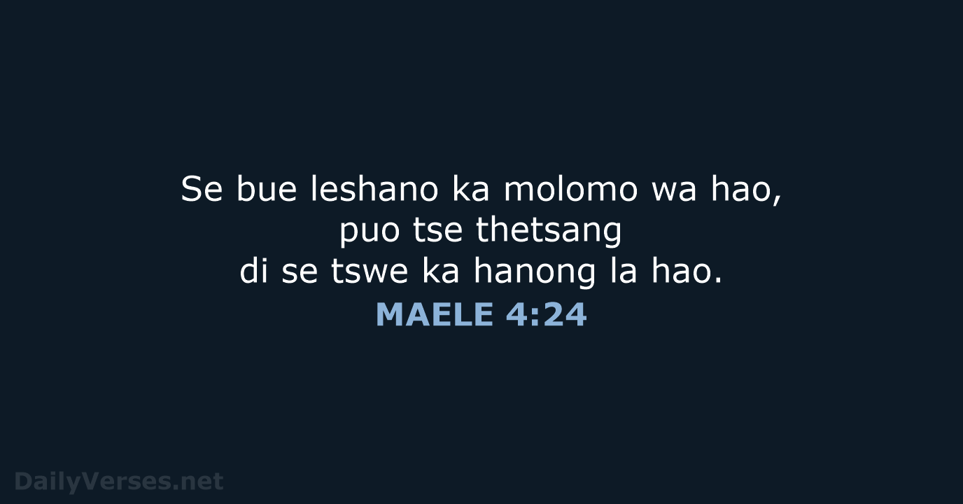 MAELE 4:24 - SSO89
