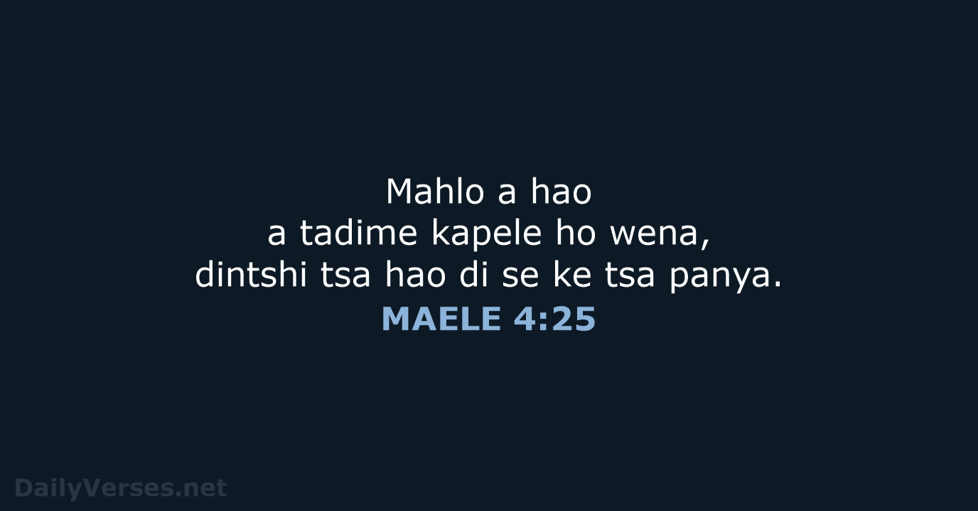 MAELE 4:25 - SSO89