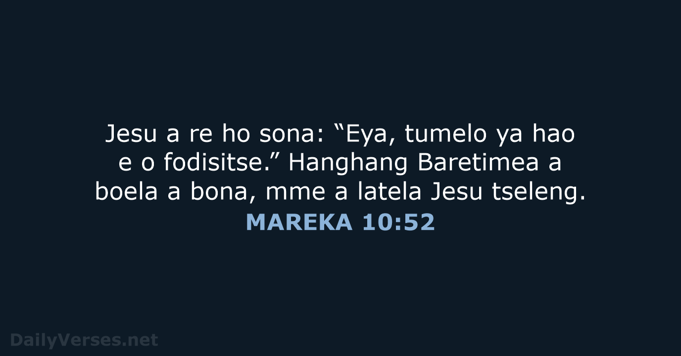 MAREKA 10:52 - SSO89