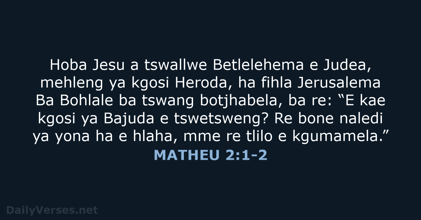 MATHEU 2:1-2 - SSO89