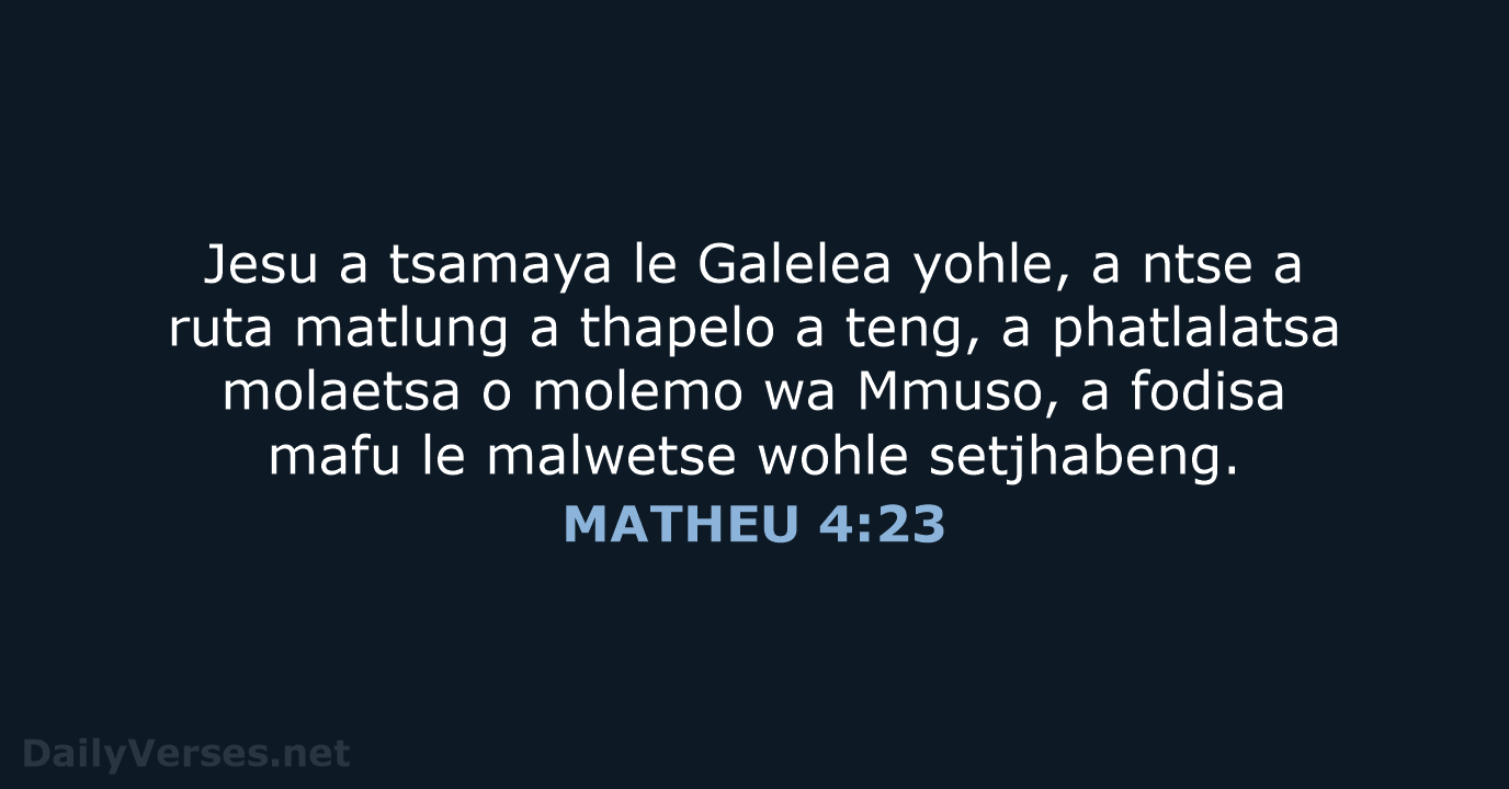 MATHEU 4:23 - SSO89