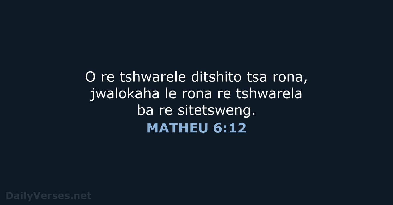 MATHEU 6:12 - SSO89